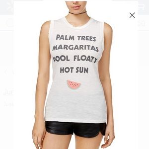 Junk Food Sleeveless Watermelon Graphic T-Shirt Tank Top Size Large